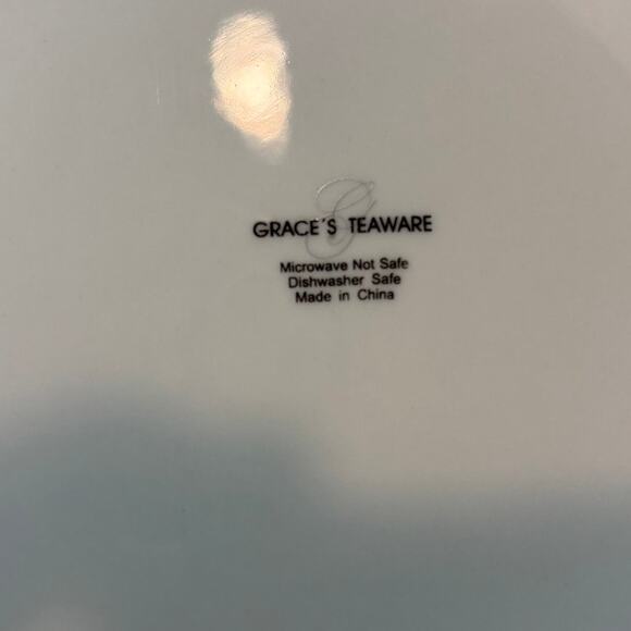 Grace’s Teaware Black & Gold Trimmed Dinner & Salad Plate Set - Picture 10 of 10